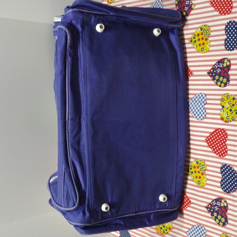 Purple Travel Gym Bag with Shoulder Strap - Picture 6 of 13